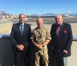 RETIRED SQUADRON LEADER RETURNS TO RAF GIBRALTAR